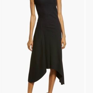 All Saints Black Asymmetrical Dress